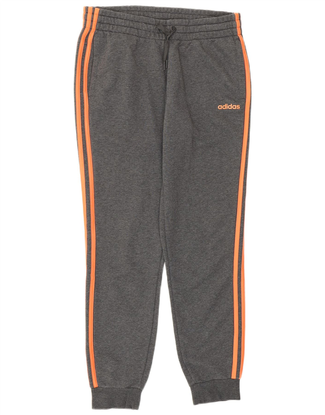 Damskie spodnie dresowe ADIDAS Joggers UK 12/14 Średnioszary, bawełniany