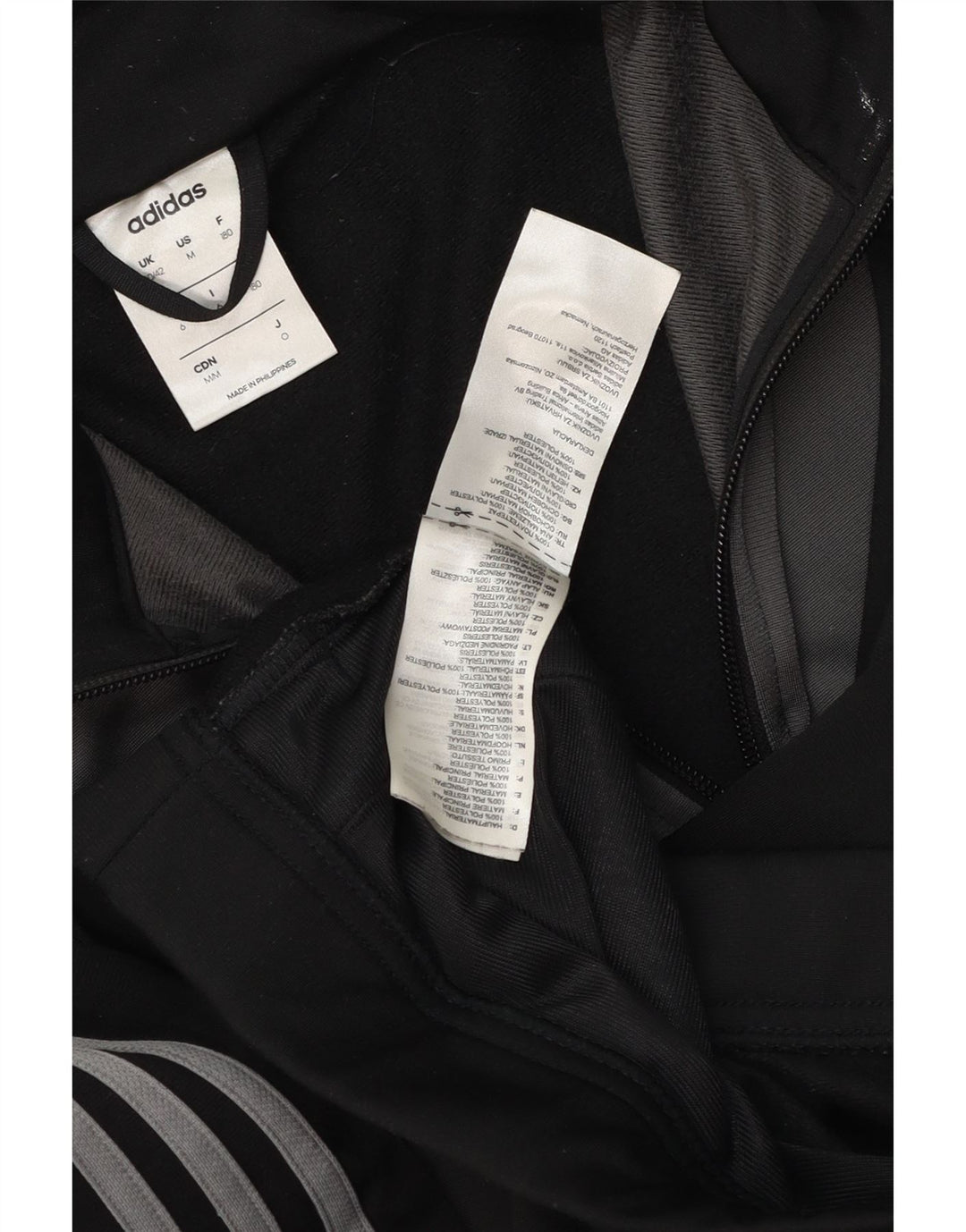 Męska kurtka dresowa Adidas UK 40/42 w kolorze średniej czarnej