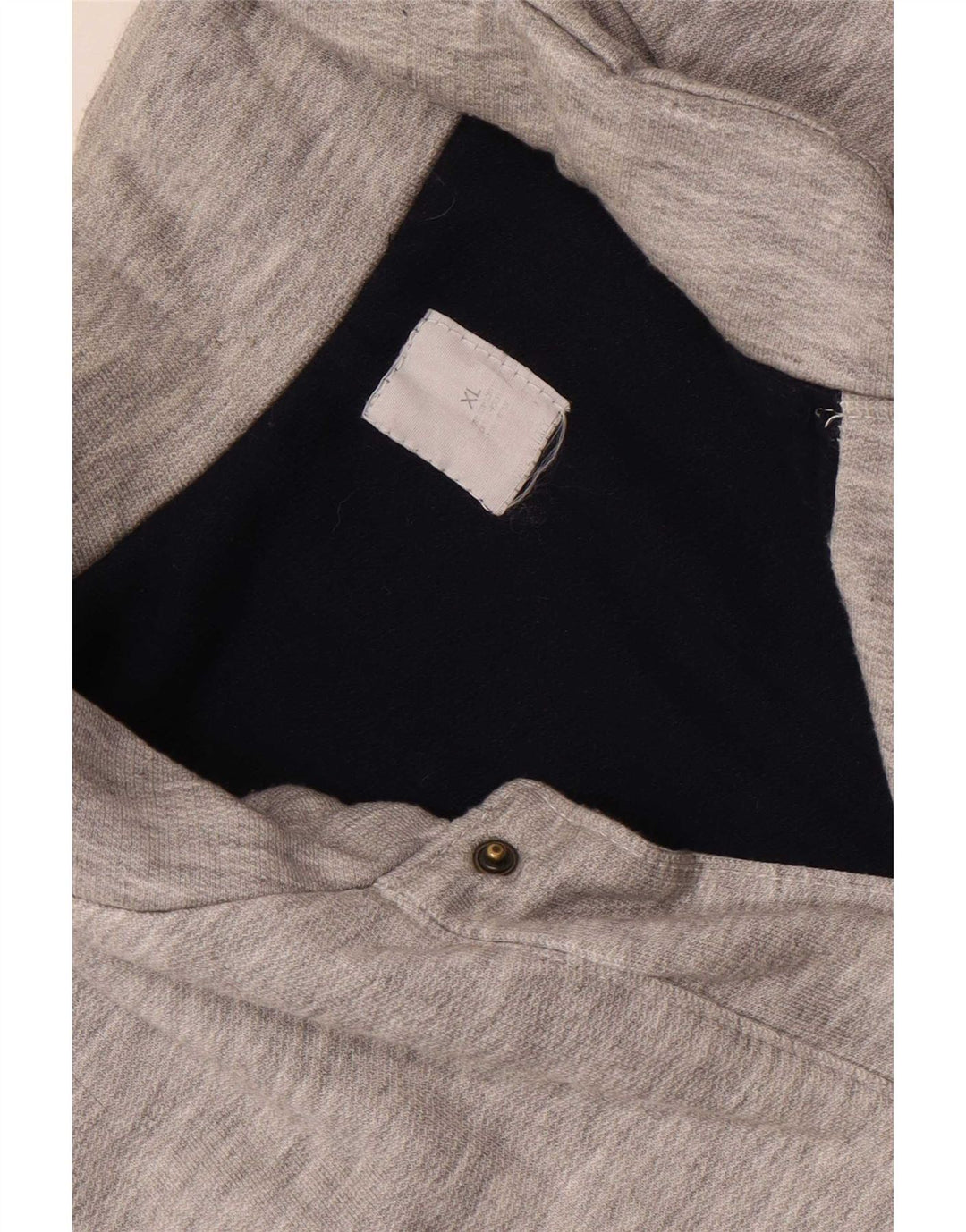 Vintage męska bluza dresowa bez rękawów XL szara nakrapiana