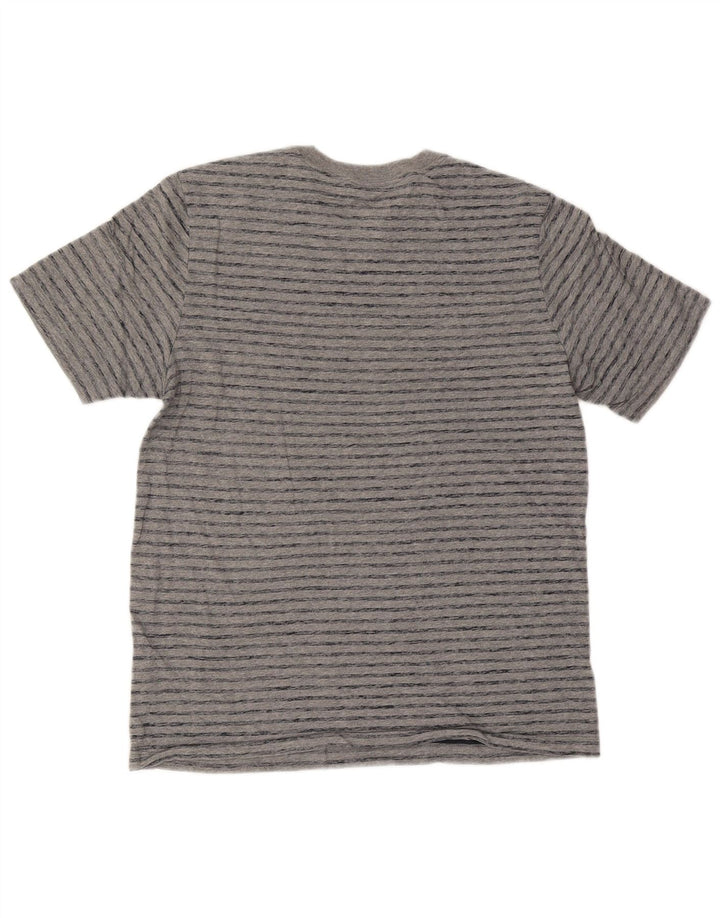 T-shirt męski Nike, bawełniany, w średnie szare paski