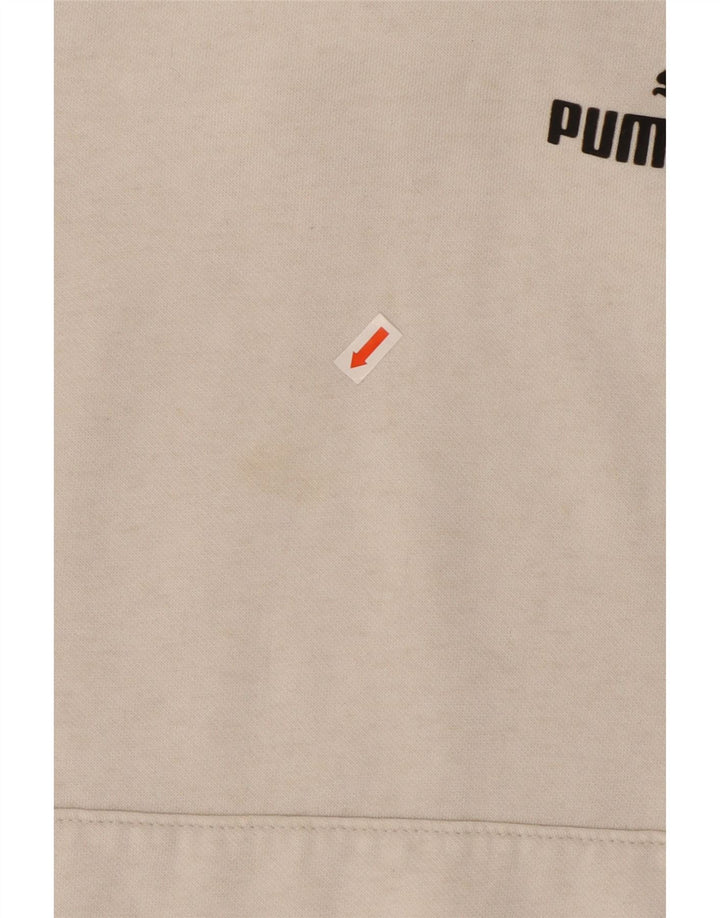 Damska bluza z kapturem Puma UK 12 Średni biały poliester