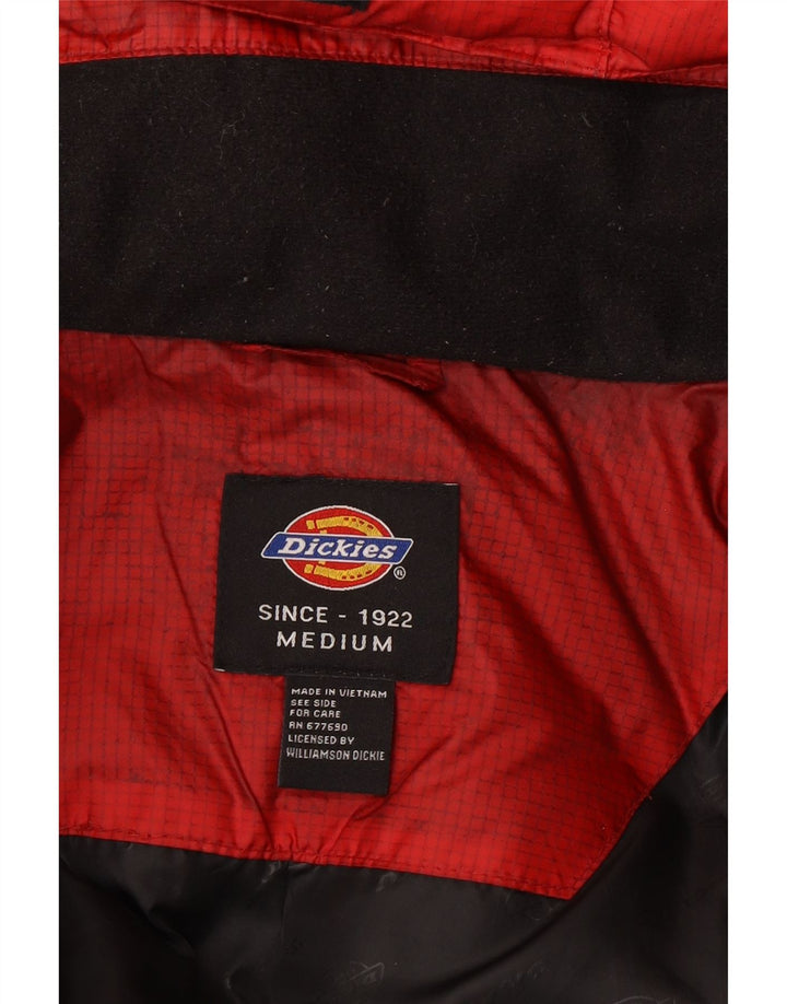 Męska ocieplana kurtka z kapturem Dickies UK 38 Nylon w kolorze średniej czerwieni