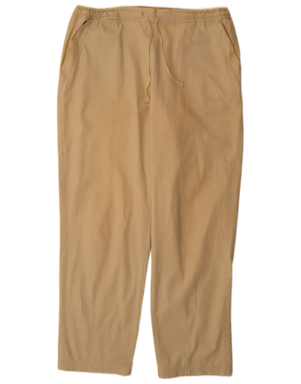 Adidas Męskie Proste Spodnie Chino W40 L32 Beżowa Bawełna