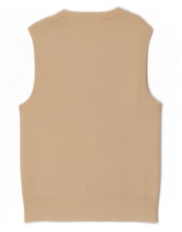 Damski sweter bez rękawów Zara UK 10 Small Beżowa bawełna
