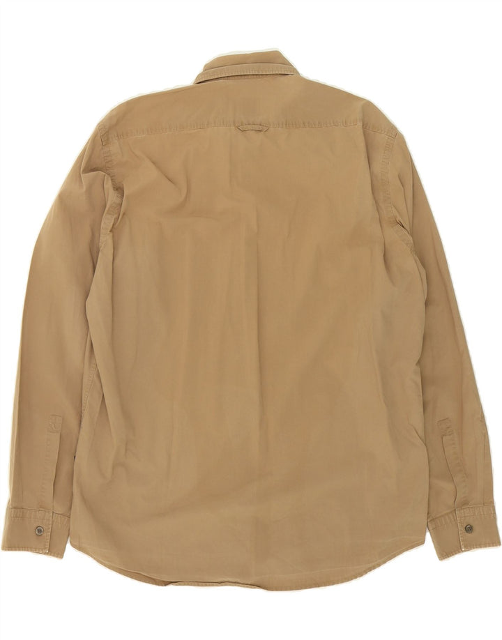 HUGO BOSS Mens Shirt Medium Brown Cotton Vintage Hugo Boss and Second-Hand Hugo Boss from Messina Hembry 