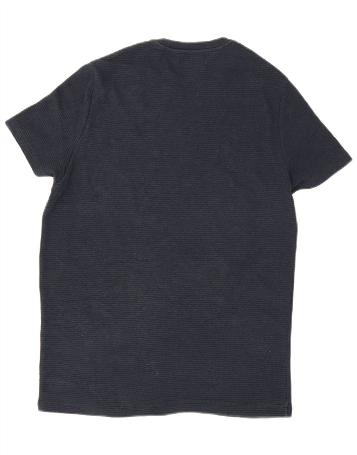 T-shirt męski Zara, mały, granatowy