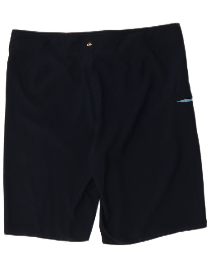 Męskie spodenki kąpielowe Quiksilver, duże, granatowe, poliestrowe