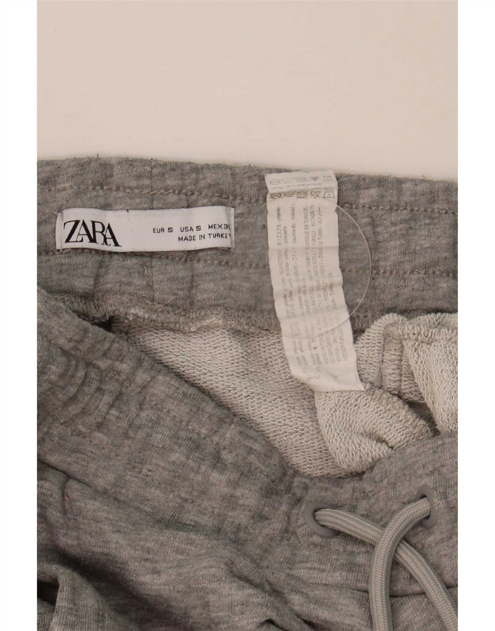 Damskie spodnie dresowe Zara Joggers UK 8 Small Szary poliester