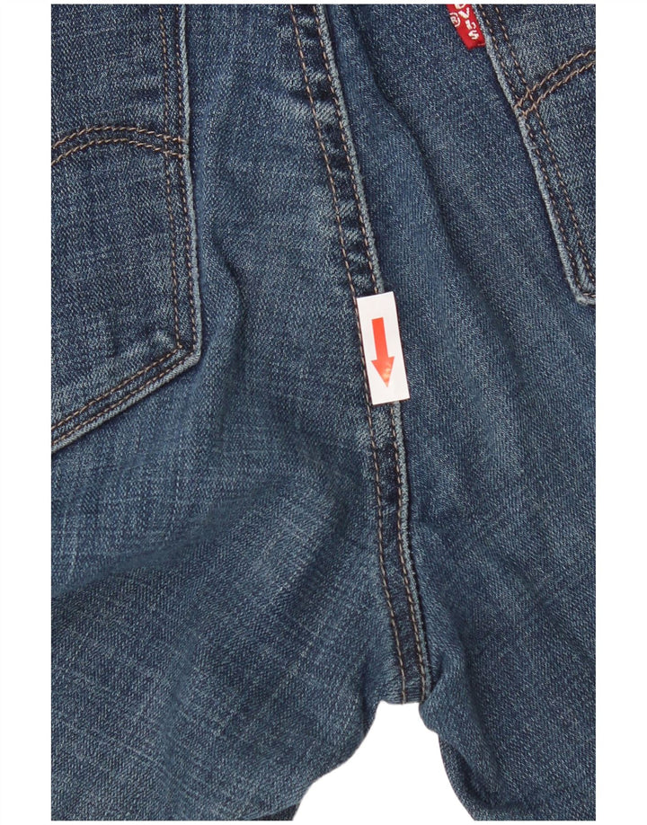 Damskie jeansy wyszczuplające Levi's W28 L28 Granatowa bawełna