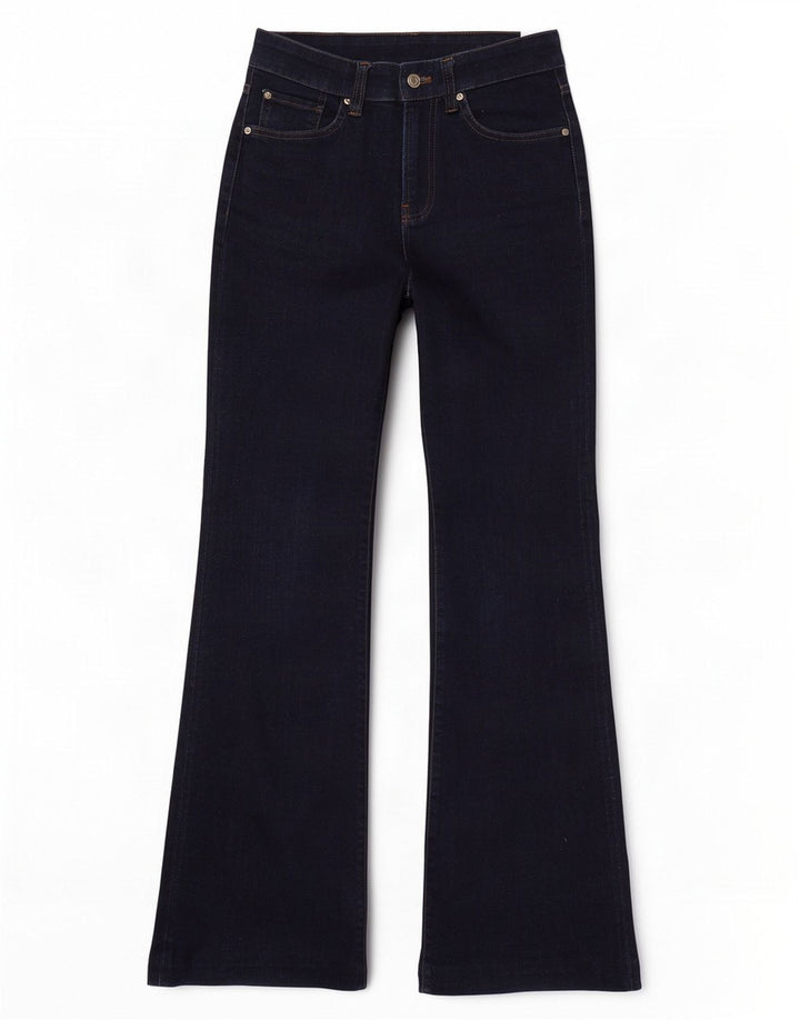 Damskie jeansy rozkloszowane Massimo Dutti US 4 W26 L33 Niebieskie bawełniane