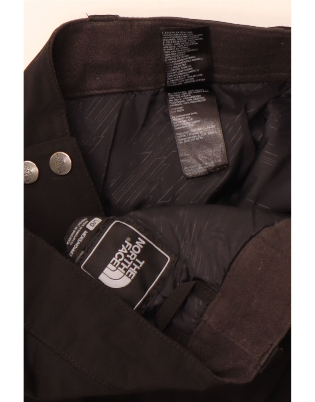 Męskie spodnie narciarskie The North Face W37 L30, czarne, nylonowe