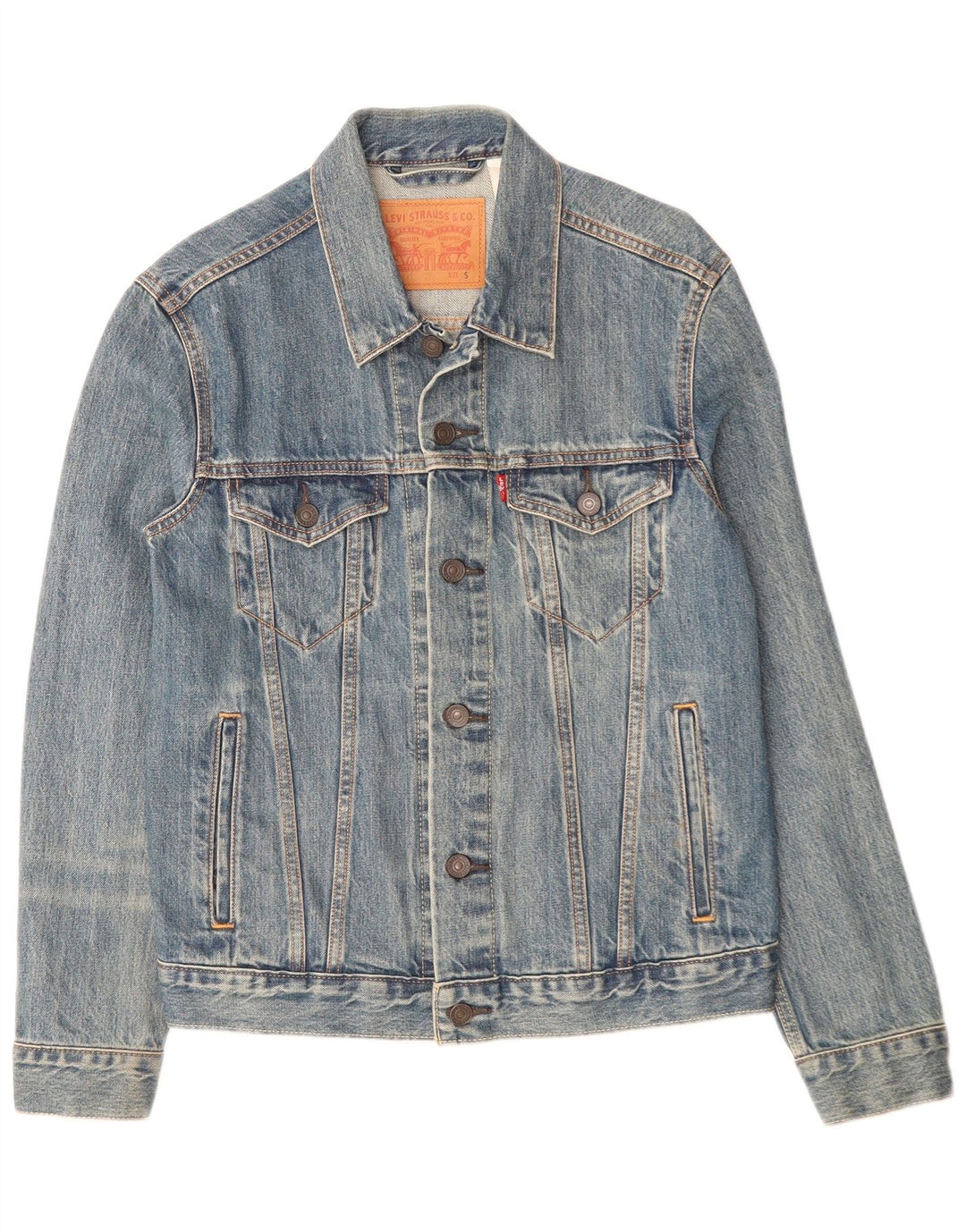 Męska kurtka dżinsowa Levi's UK 36 Small, niebieska, bawełniana