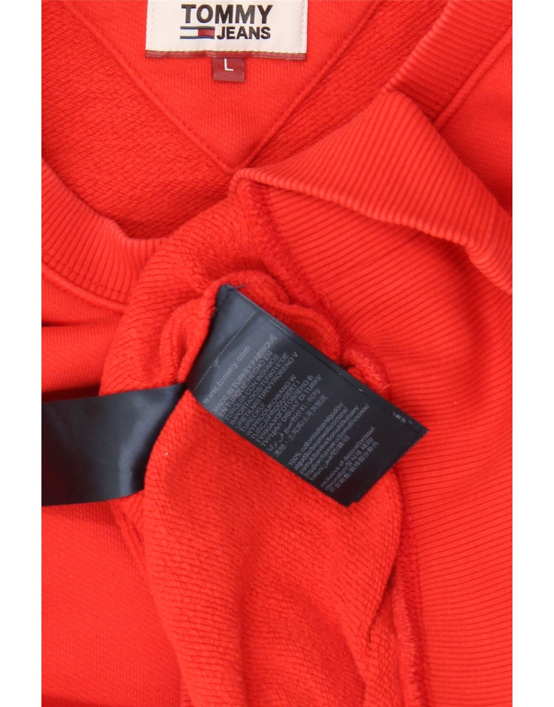 Męska bluza Tommy Hilfiger, duża, czerwona, bawełniana