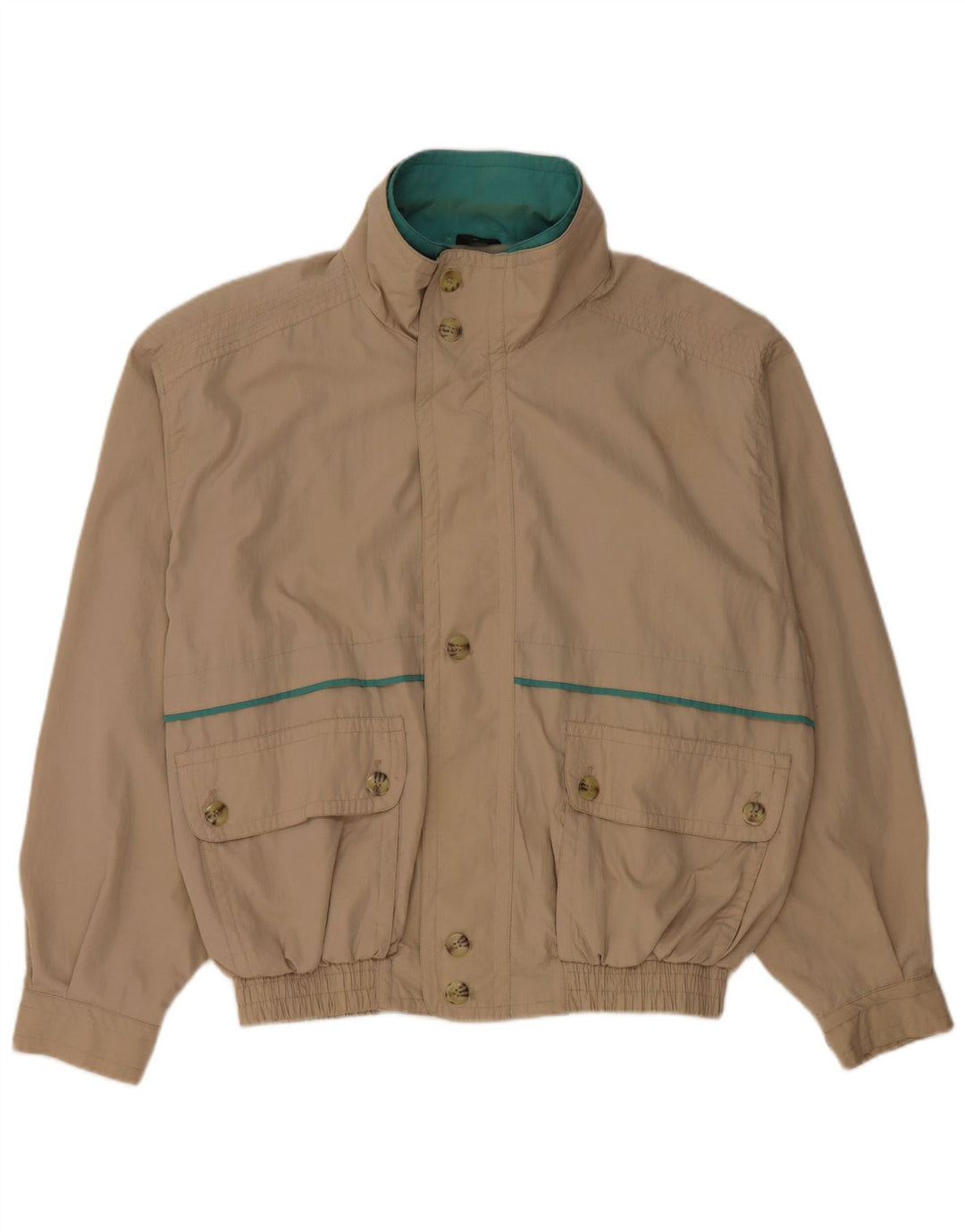 Męska kurtka bomberka w stylu vintage IT 52 XL Beżowy poliester