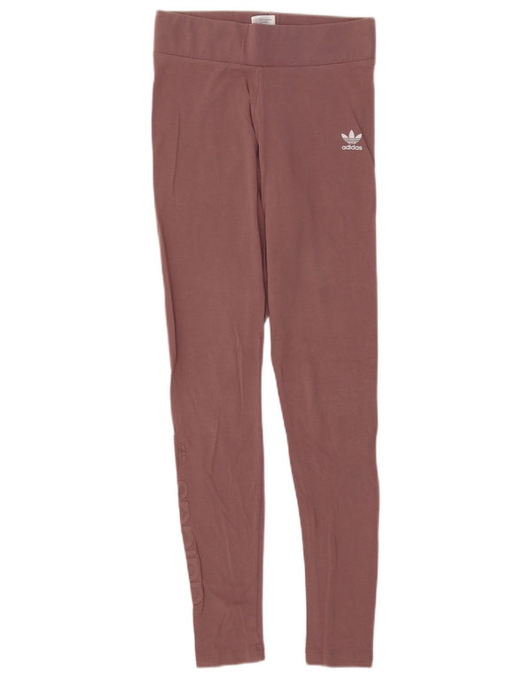 Legginsy Damskie Adidas UK 10 Małe Brązowe Bawełniane