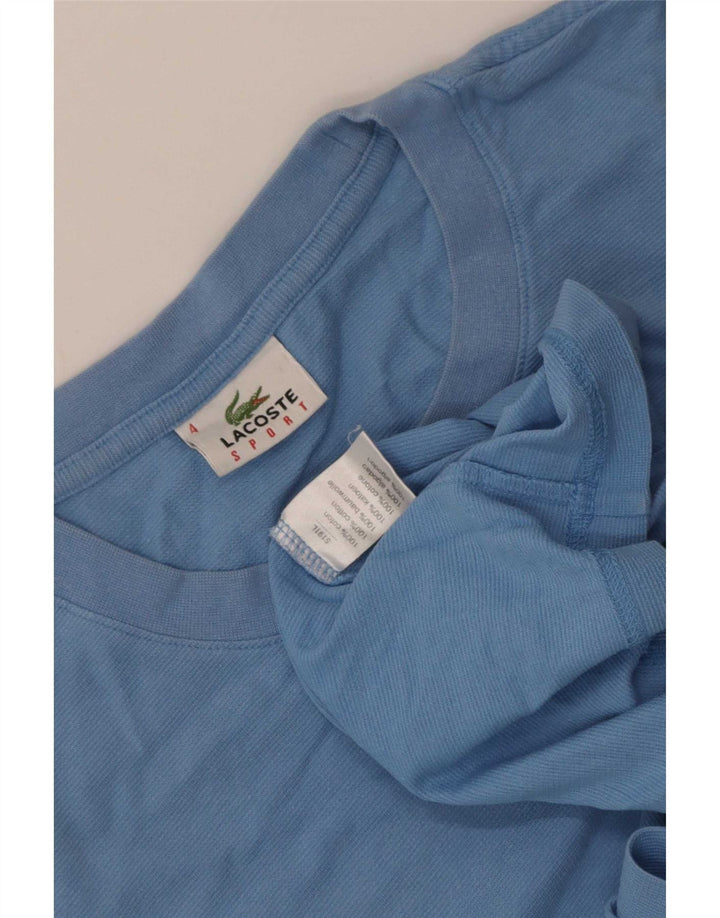T-shirt męski Lacoste, rozmiar 4, średni niebieski, bawełniany