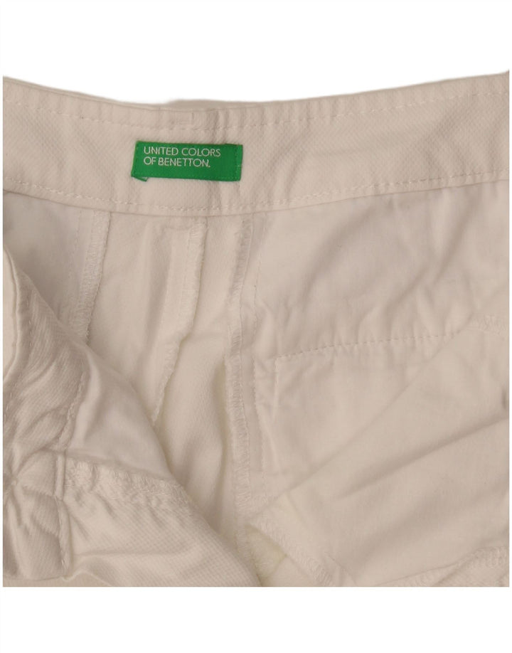 Spodnie damskie Benetton Slim Chino W29 L26 Białe