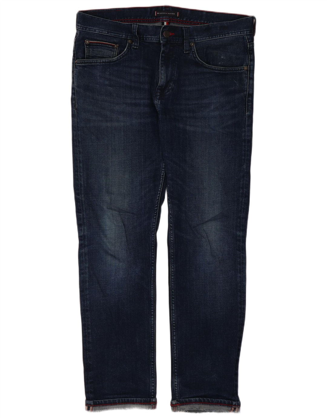 Damskie jeansy Tommy Hilfiger Bleecker Slim W13 L28 Niebieskie bawełniane