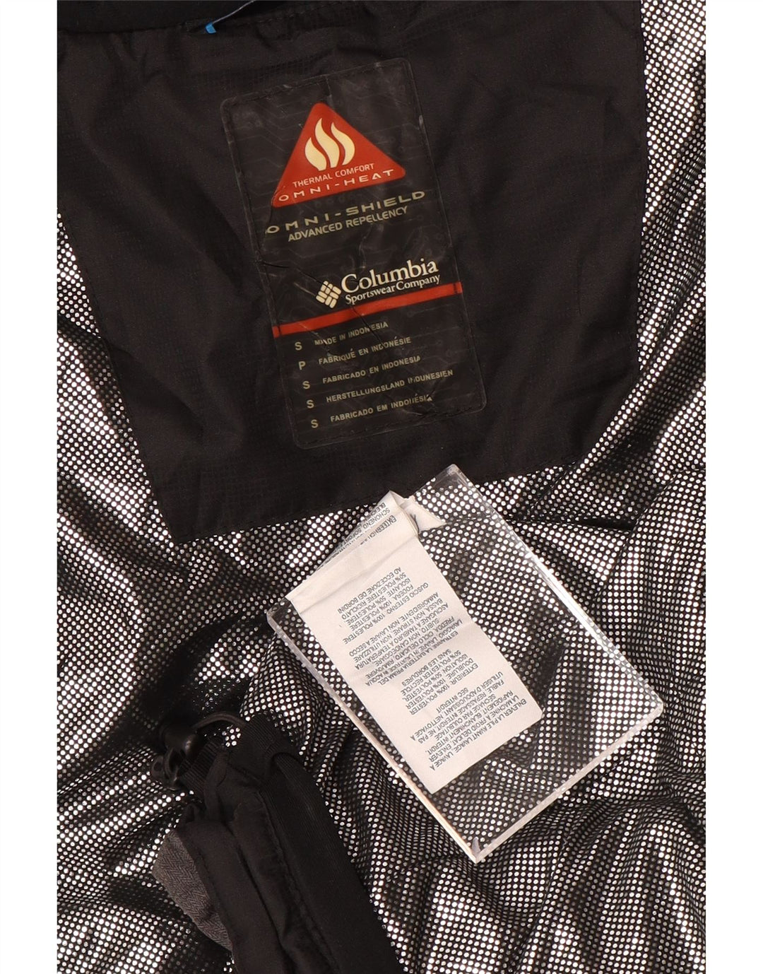 Damska kamizelka wyściełana COLUMBIA Omni-Shield UK 10, mała, czarna, z blokami kolorów