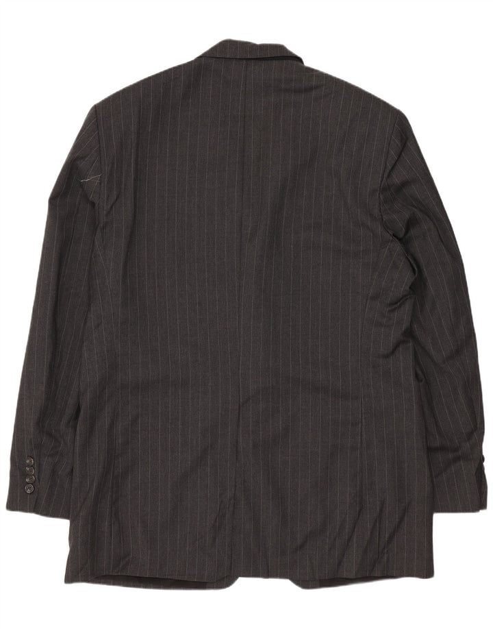 Ralph Lauren Męska marynarka zapinana na 2 guziki UK 42 XL Szara wełna w prążki