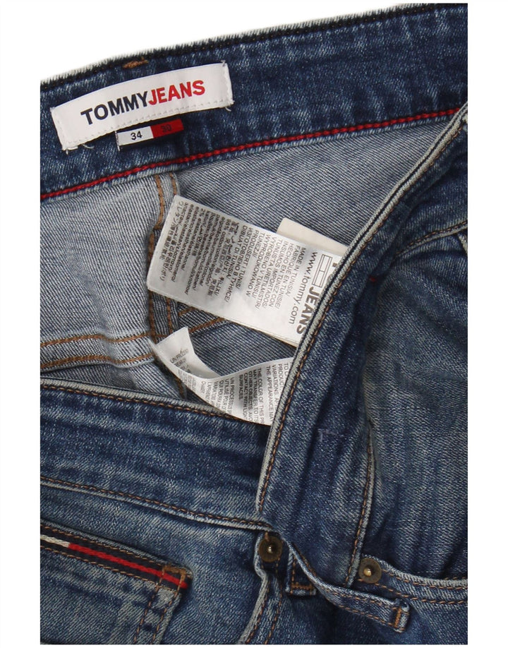 Męskie jeansy slim fit TOMMY HILFIGER W34 L27 Niebieskie bawełniane