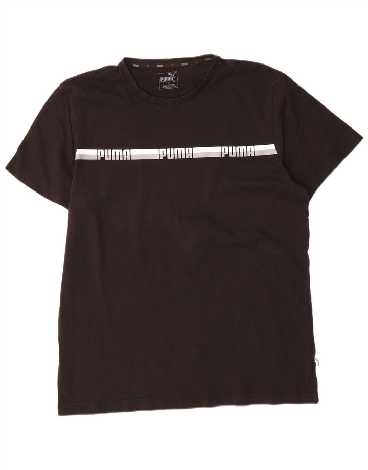 Męski T-shirt z grafiką Puma, duży, czarny
