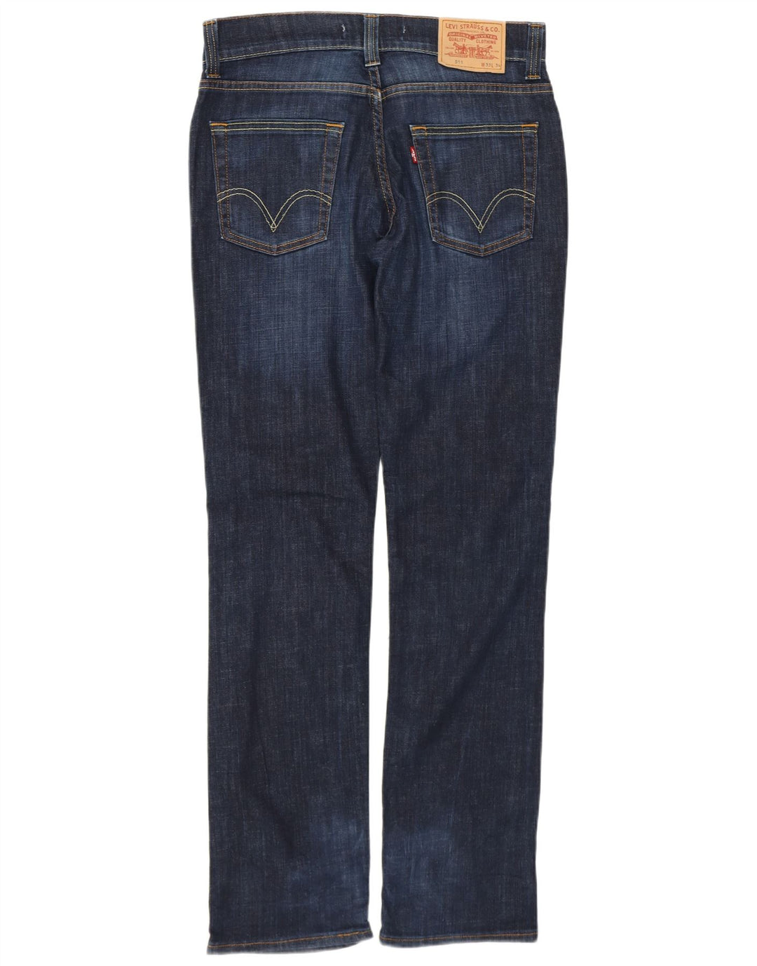 Męskie jeansy LEVI'S 511 Slim W33 L34 Granatowa bawełna