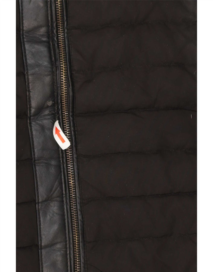 Damski płaszcz z kapturem, oversize, wyściełany Zara UK 6 XS, czarny