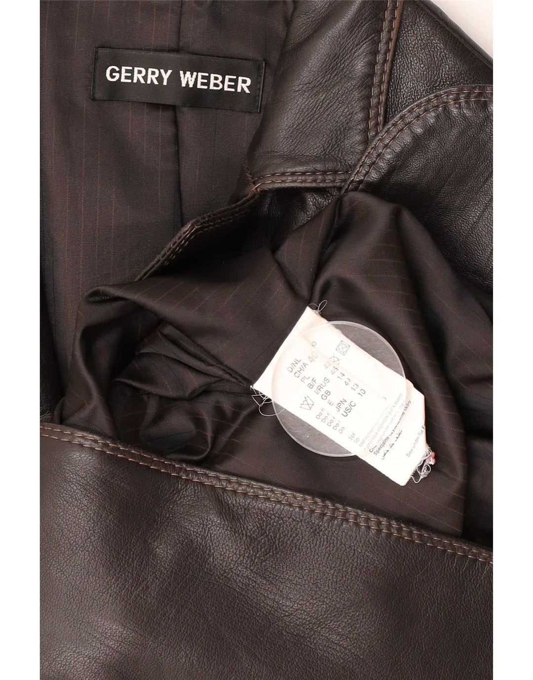 Damska marynarka zapinana na 2 guziki Gerry Weber UK 14, średni brąz