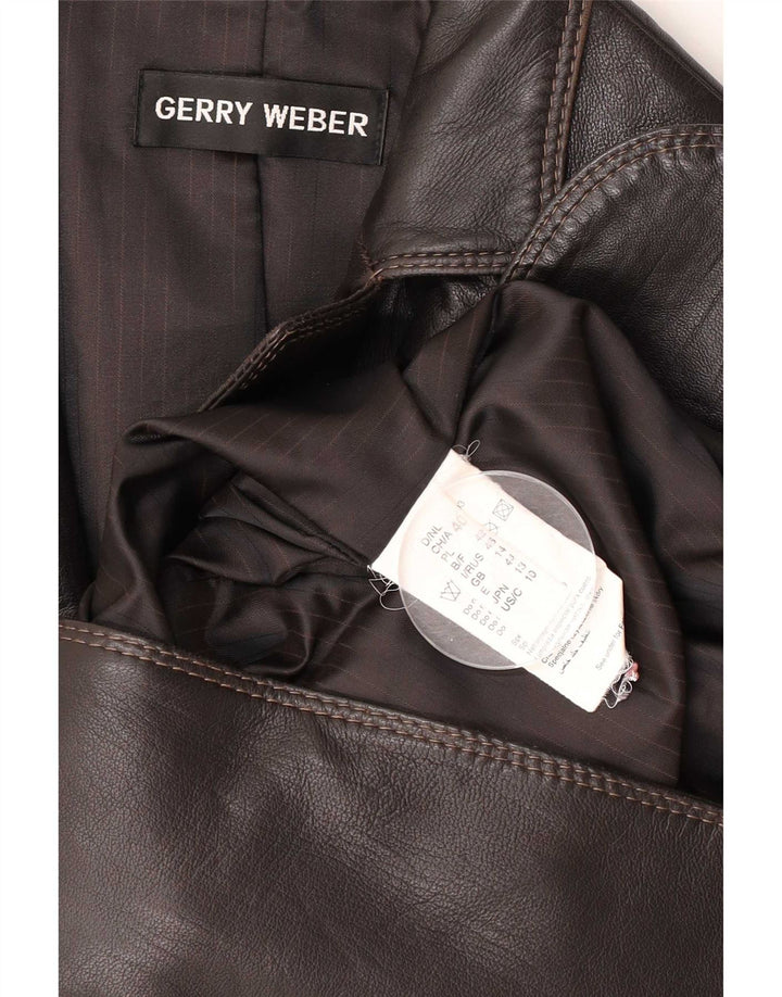 Damska marynarka zapinana na 2 guziki Gerry Weber UK 14, średni brąz