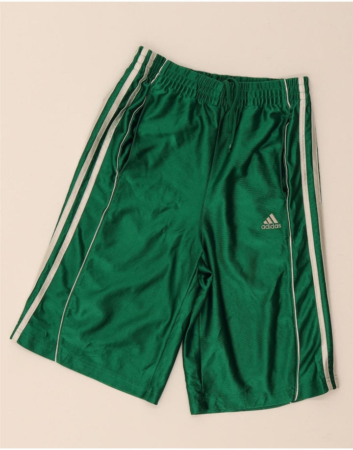 Chłopięce spodenki sportowe Adidas 10-11 lat, średni zielony poliester