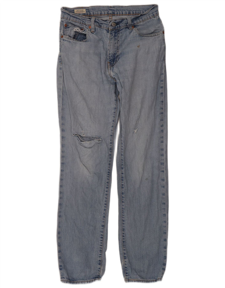 Męskie jeansy Levi's w trudnej sytuacji, proste W32 L32, niebieska bawełna