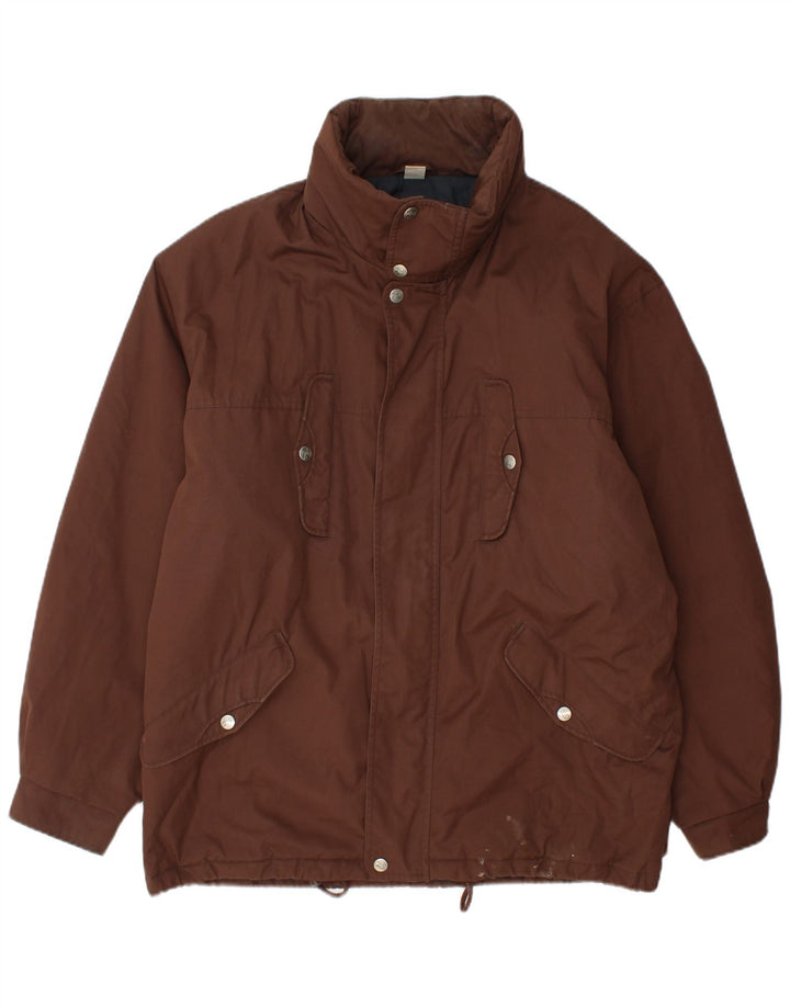 Męska kurtka z kapturem FILA Magic Line IT 50, duży, brązowy poliester