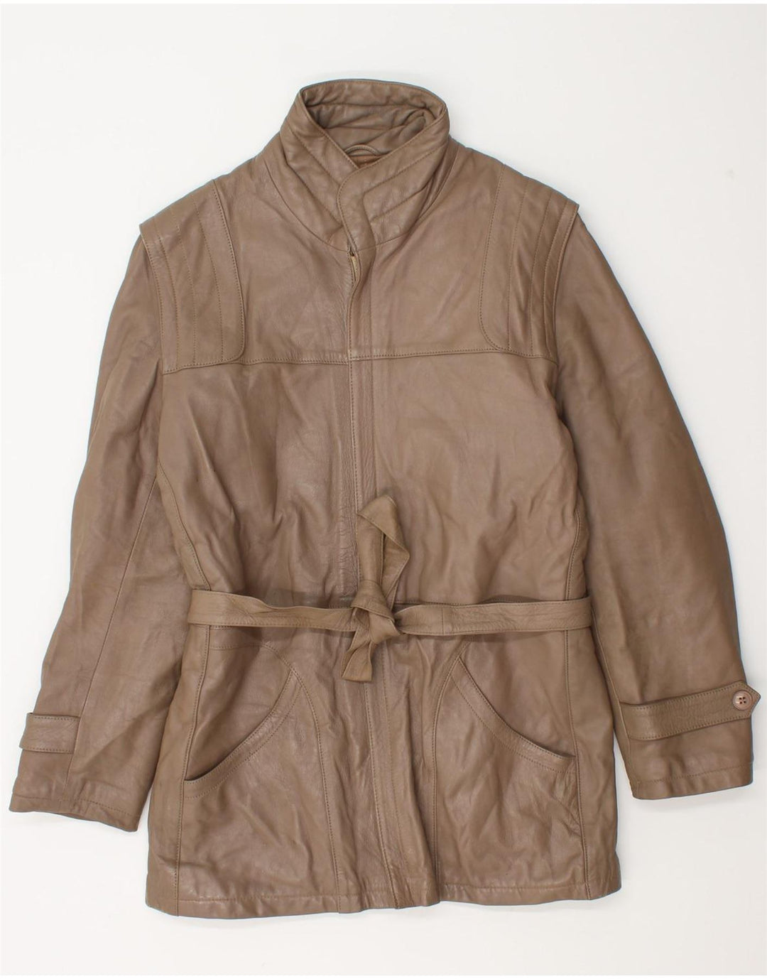 Vintage męska skórzana kurtka IT 46 Small Brown