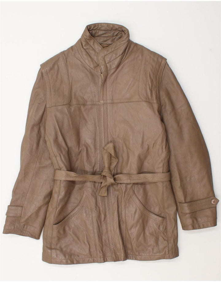 Vintage męska skórzana kurtka IT 46 Small Brown