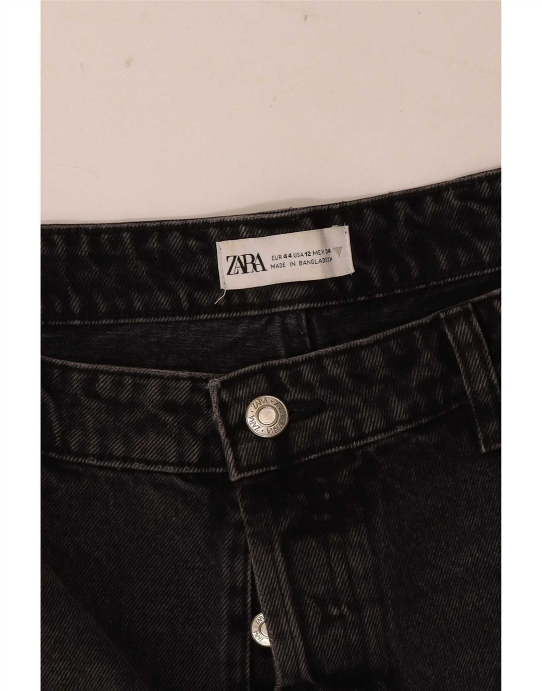 Damskie spodenki jeansowe Zara w trudnej sytuacji EU 44 XL W34 czarne