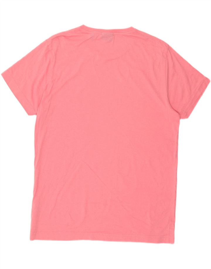 Męski T-shirt Gant Regular, duży, różowy, bawełniany
