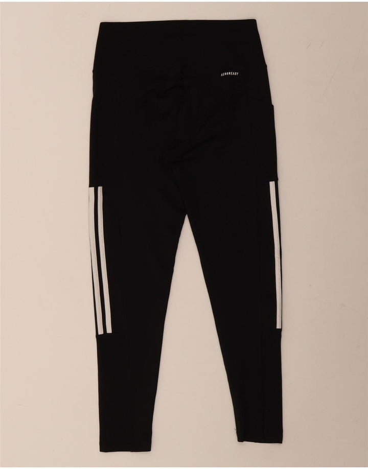 Damskie legginsy ADIDAS Aeroready UK 12/14, średni czarny poliester
