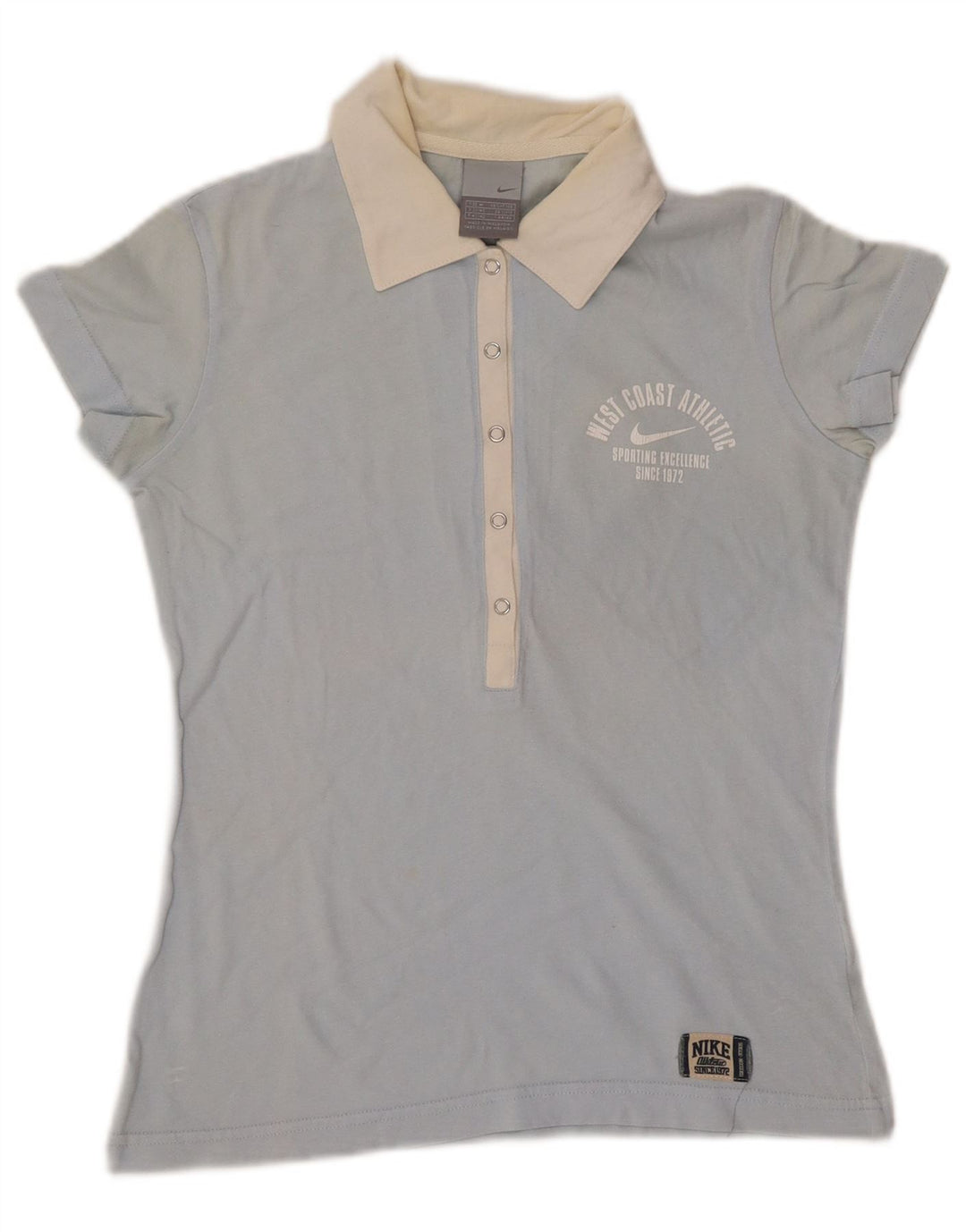 Damska koszulka polo NIKE UK 10/12 w kolorze średnioniebieskim