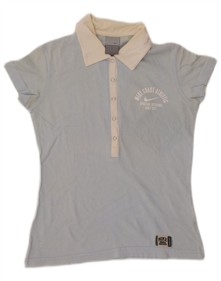 Damska koszulka polo NIKE UK 10/12 w kolorze średnioniebieskim