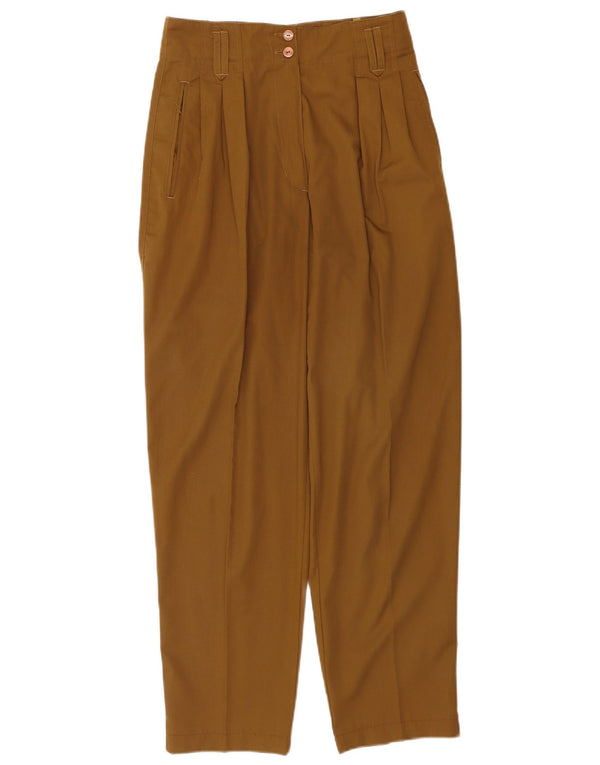 Vintage damskie spodnie na co dzień EU 38 Medium W28 L30 Khaki poliester