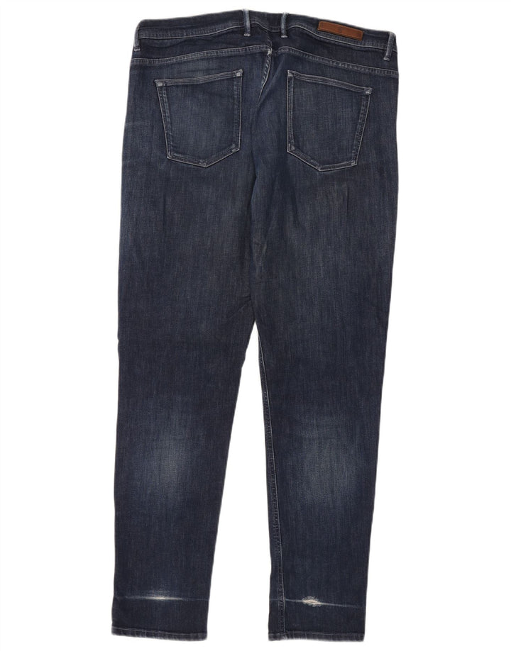 MASSIMO DUTTI Męskie jeansy slim EU 48 XL W38 L32 Niebieskie