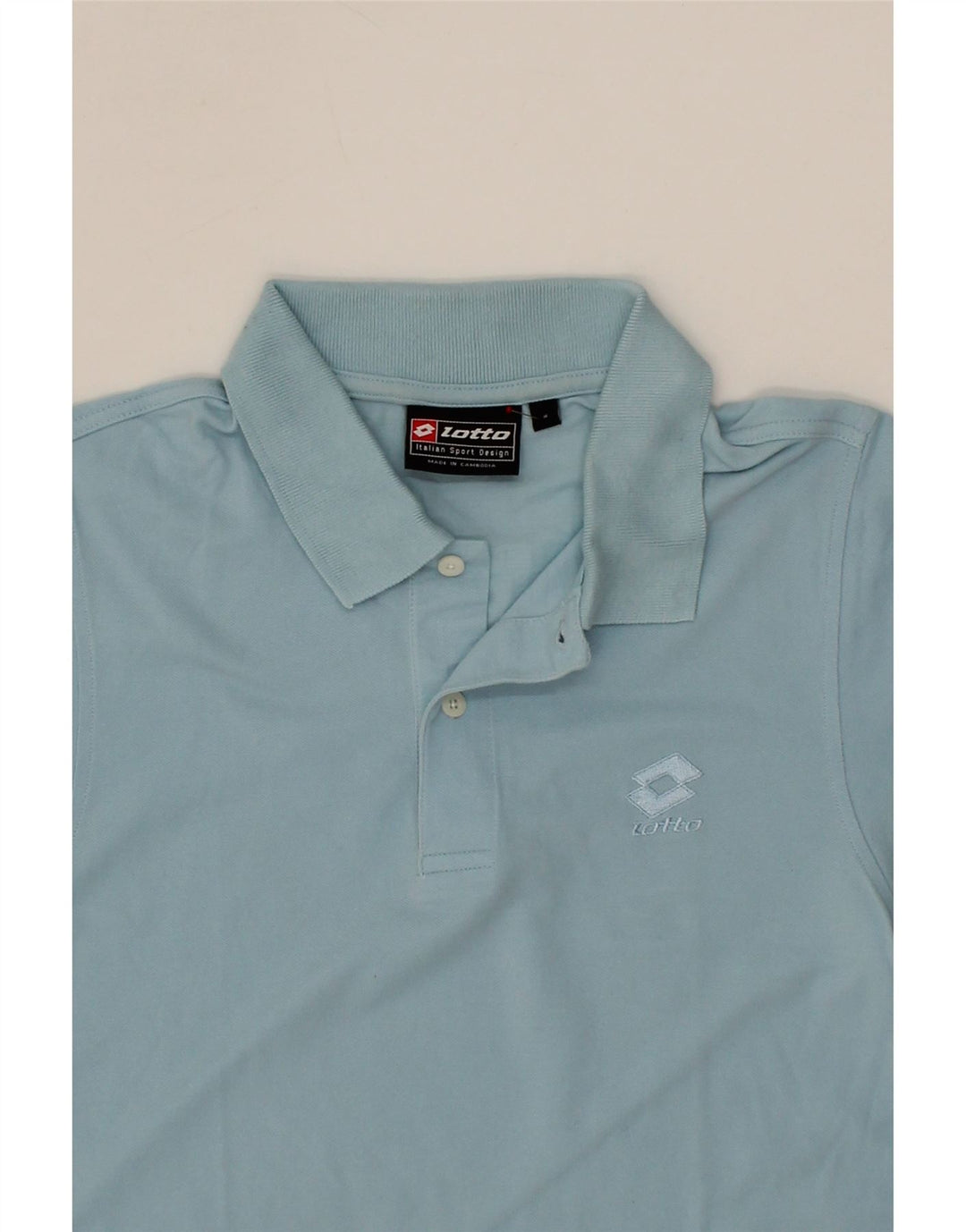 LOTTO Mens Polo Shirt Small Blue Cotton Vintage Lotto and Second-Hand Lotto from Messina Hembry 