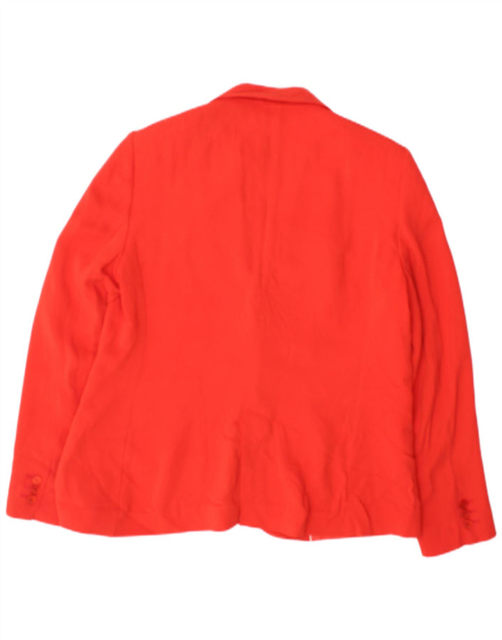Damska marynarka Massimo Dutti zapinana na 1 guzik EU 44 XL, czerwona wiskoza