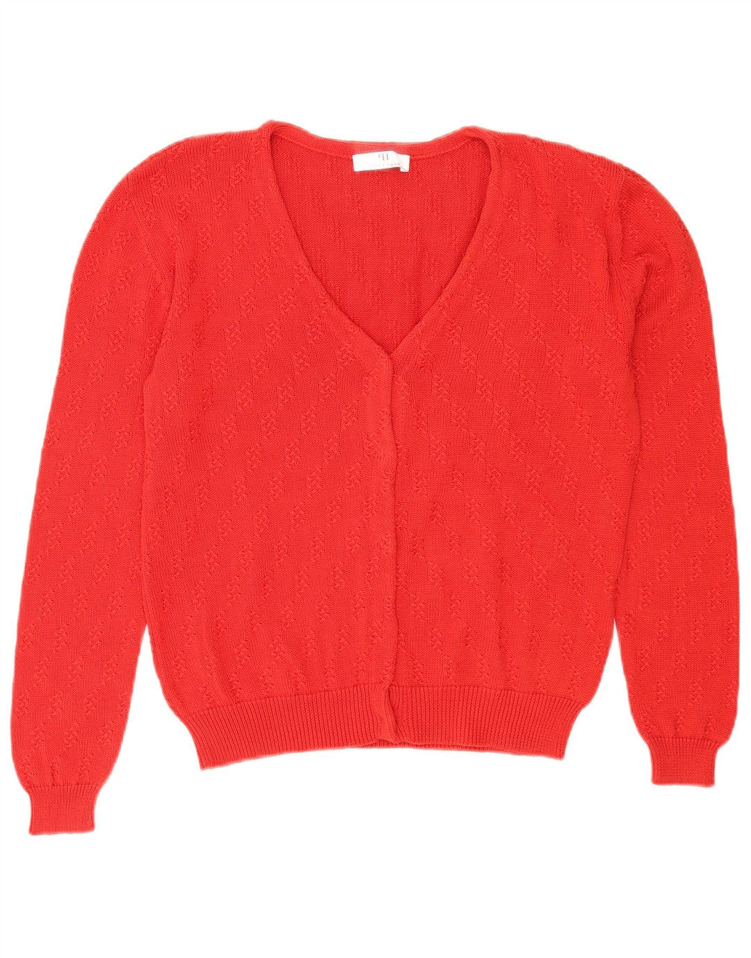 Sweter damski Peter Hahn UK 14, średni czerwony, bawełniany