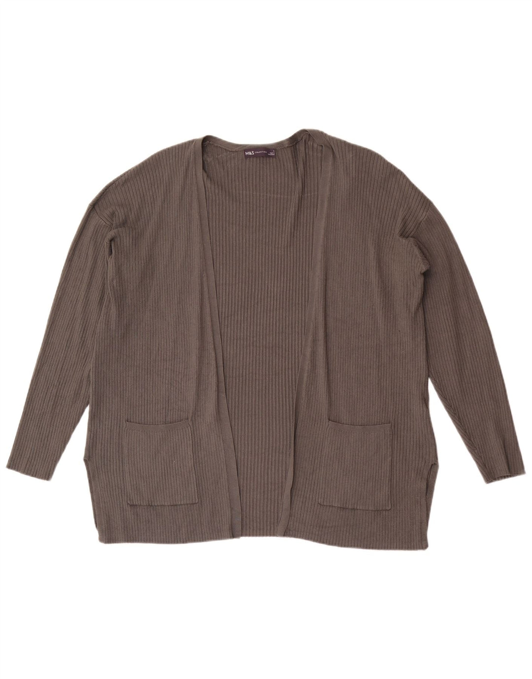Marks & Spencer Damski sweter o swobodnym kroju, UK 14, duży, szary