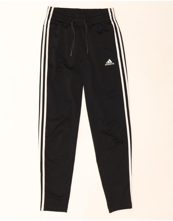 ADIDAS Womens Tracksuit Trousers UK 0/2 2XS Black Polyester
