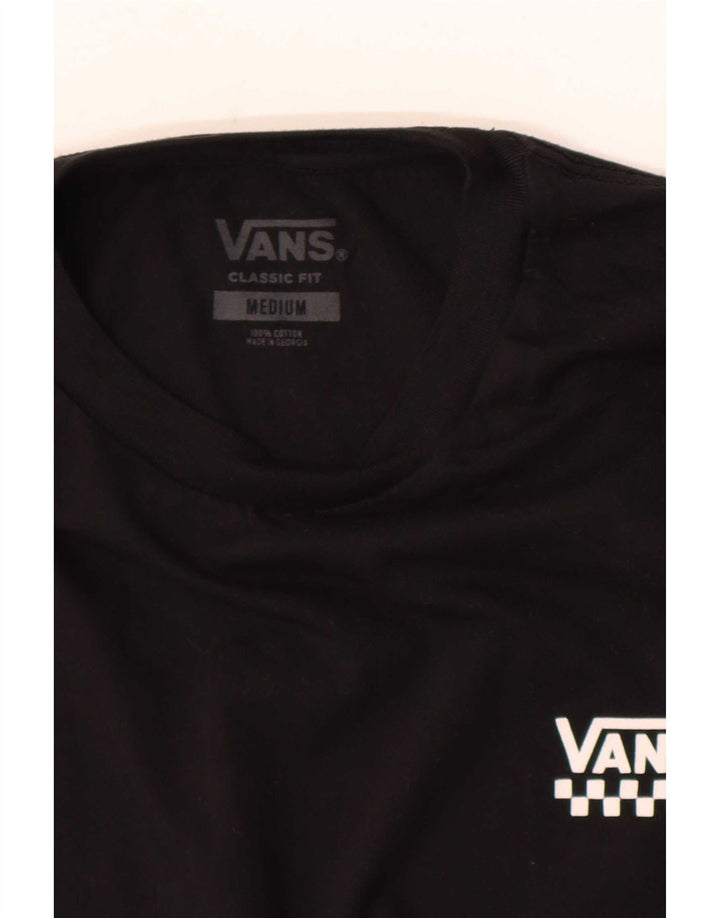 Męski T-shirt Vans o klasycznym kroju, średni czarny, bawełniany