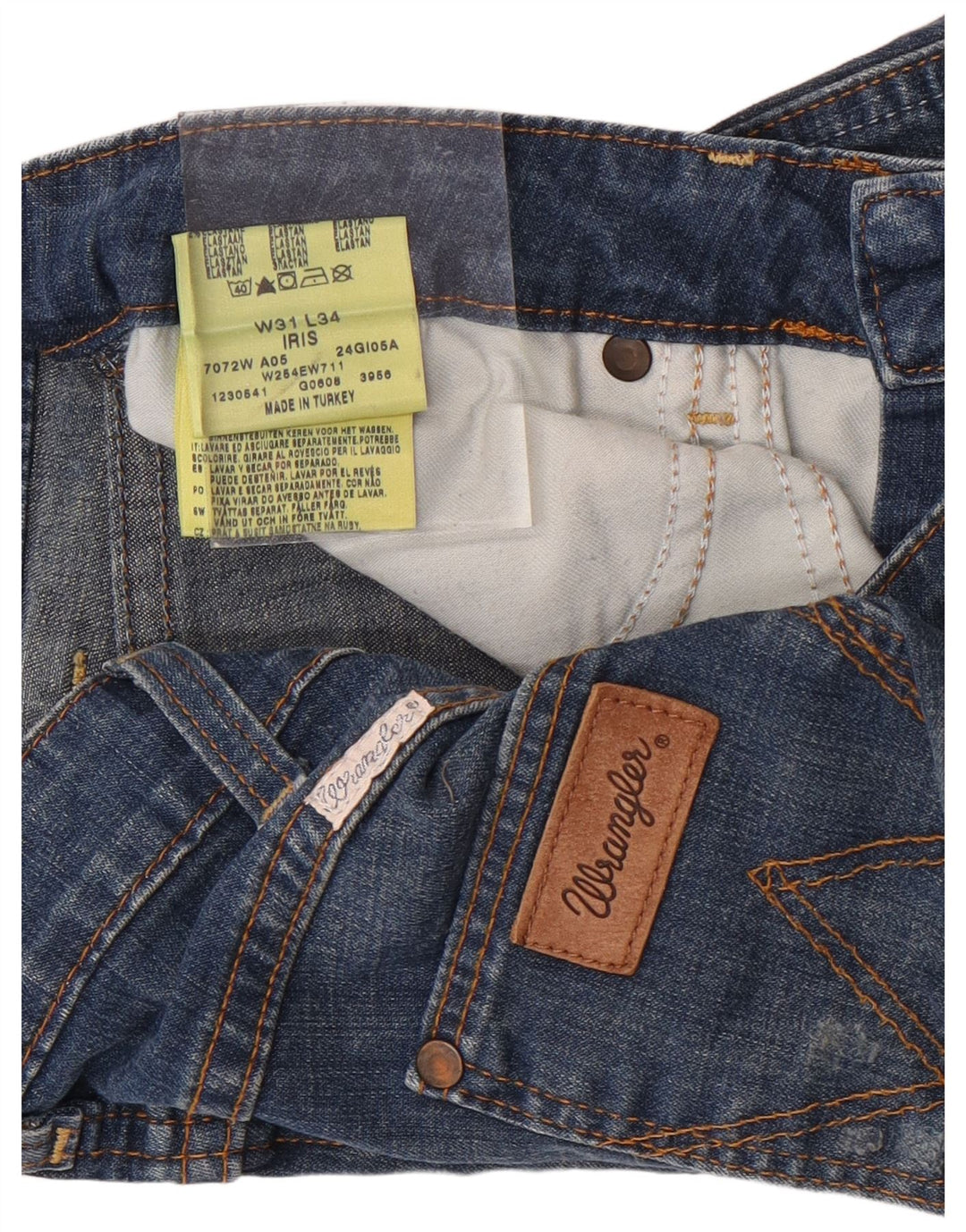 Męskie spodenki jeansowe Wrangler Iris W31 Średnioniebieskie, bawełniane