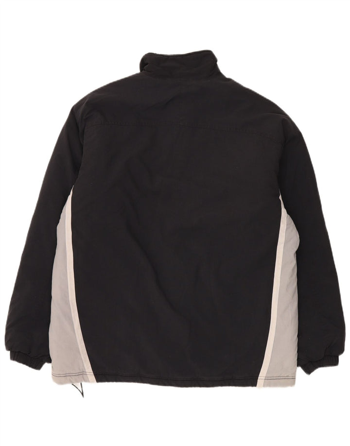 Męska kurtka wiatrówka Canterbury UK 40, duża, czarna, z blokami kolorów